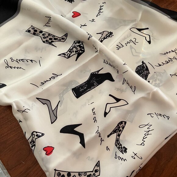 Silk 'Shoe' Scarf - Picture 5 of 5